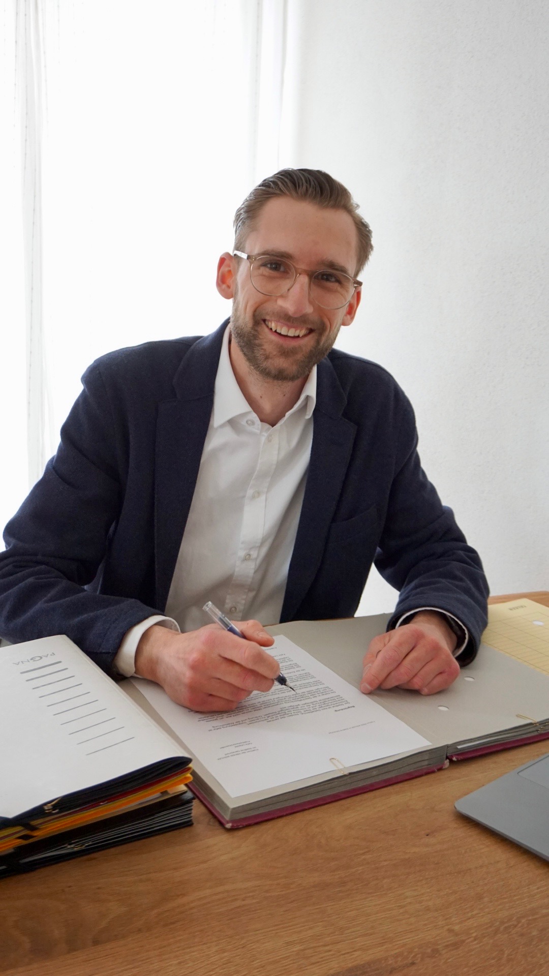 Felix Leipold bei der politischen Arbeit